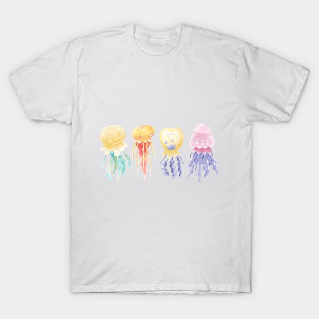 Cartoon jellyfish T-Shirt by OllyKo